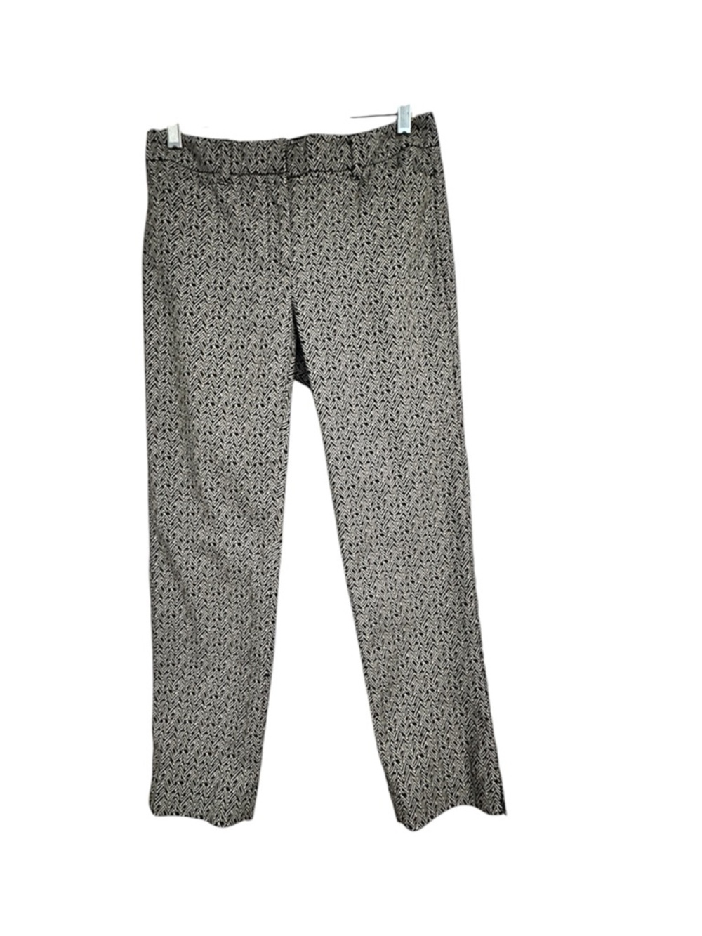 Women’s Black & White Geometric Dress Pants